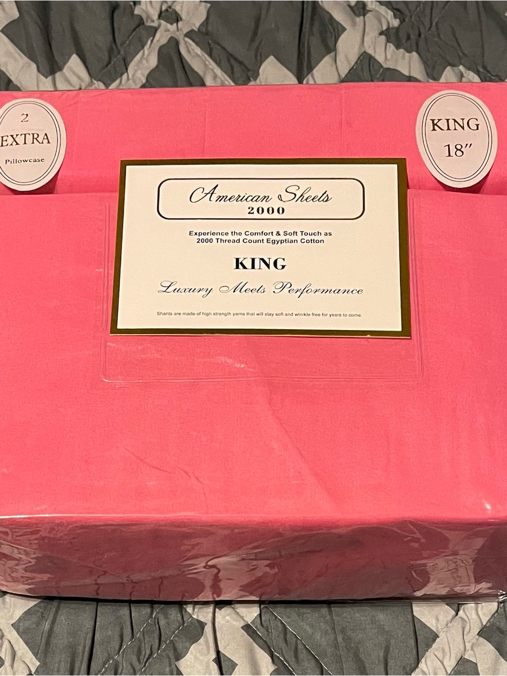 King Sheet Set in Pink